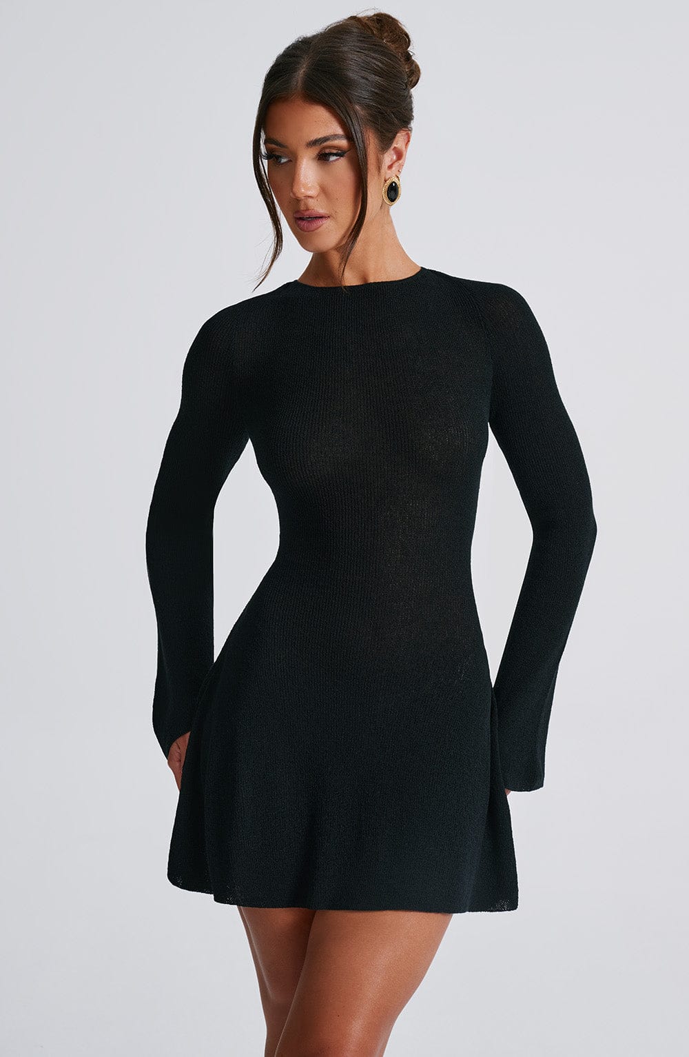 Adalee Mini Dress - Black - Napalia
