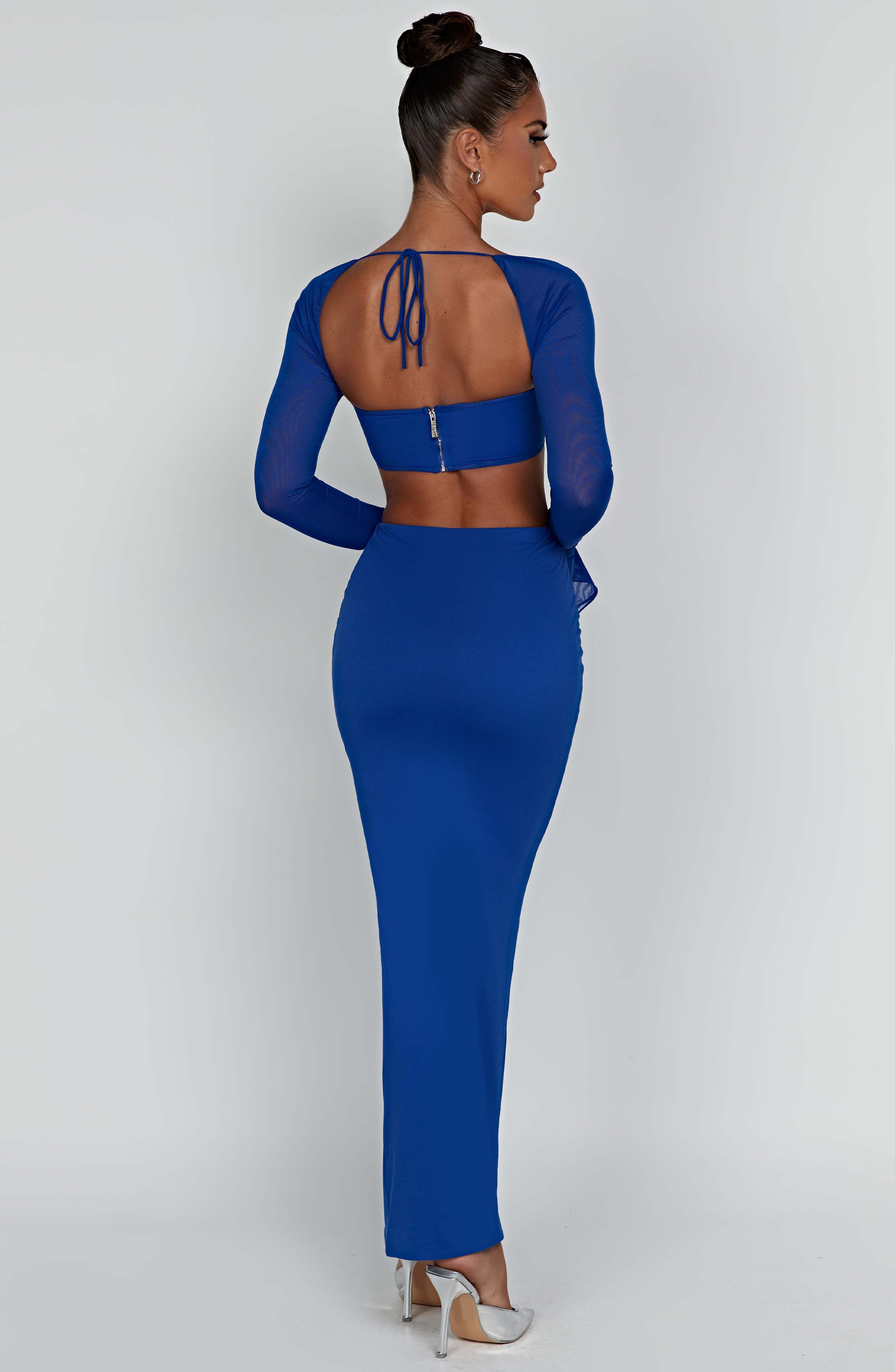 Astrid Maxi Skirt - Blue - Napalia