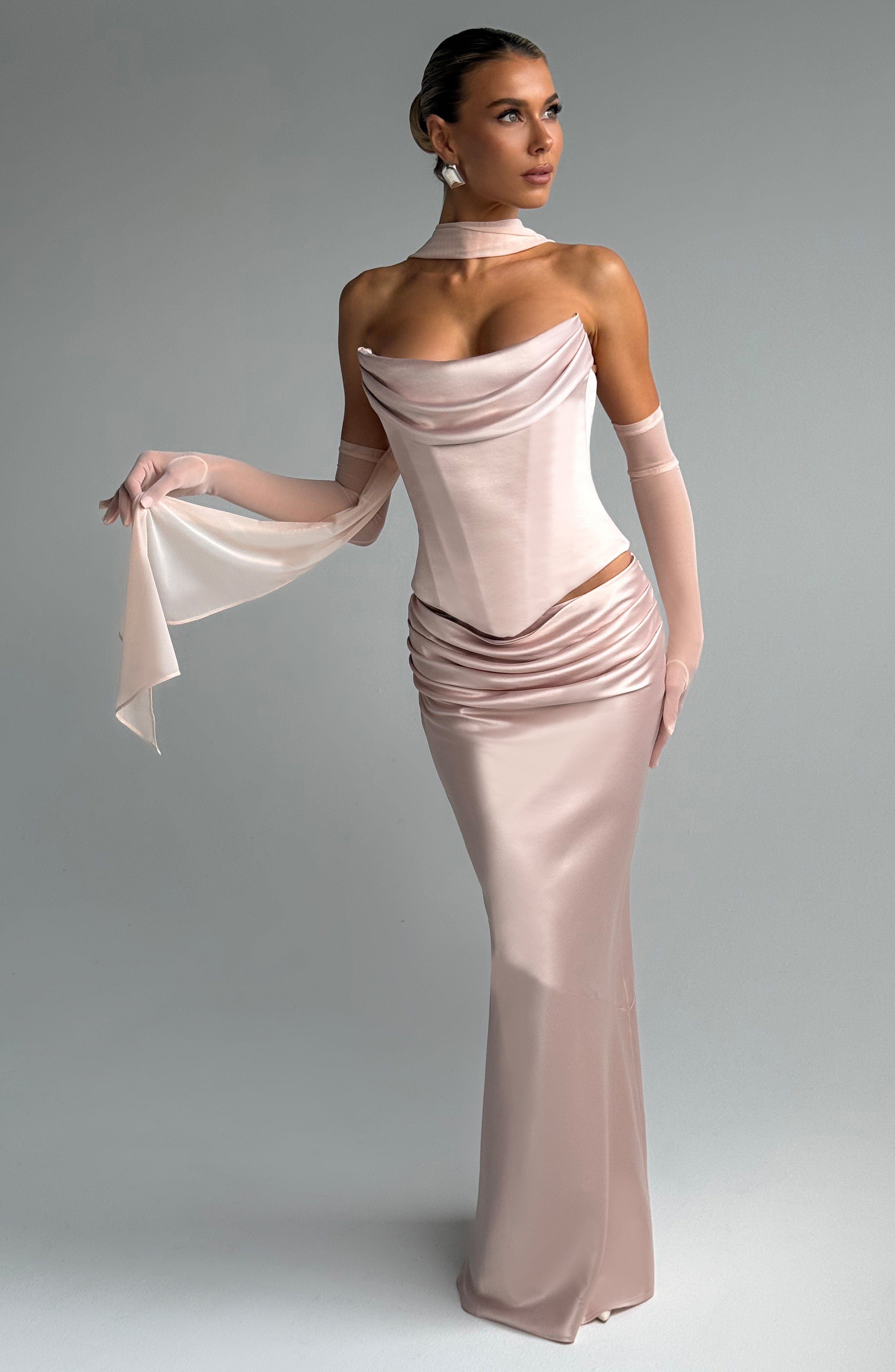 Bernadette Maxi Skirt - Soft Peach - Napalia