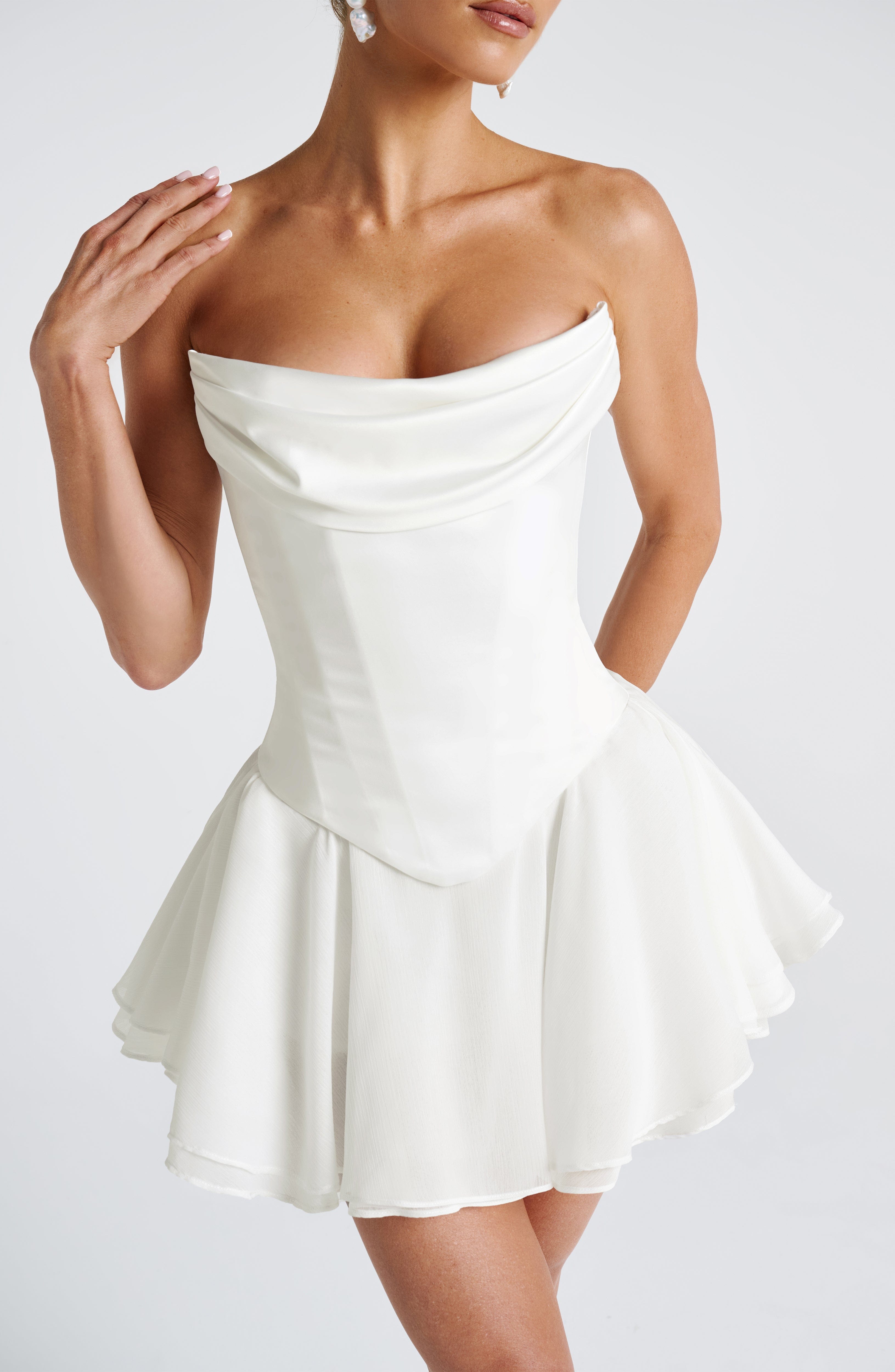 Callista Corset - Ivory - Napalia