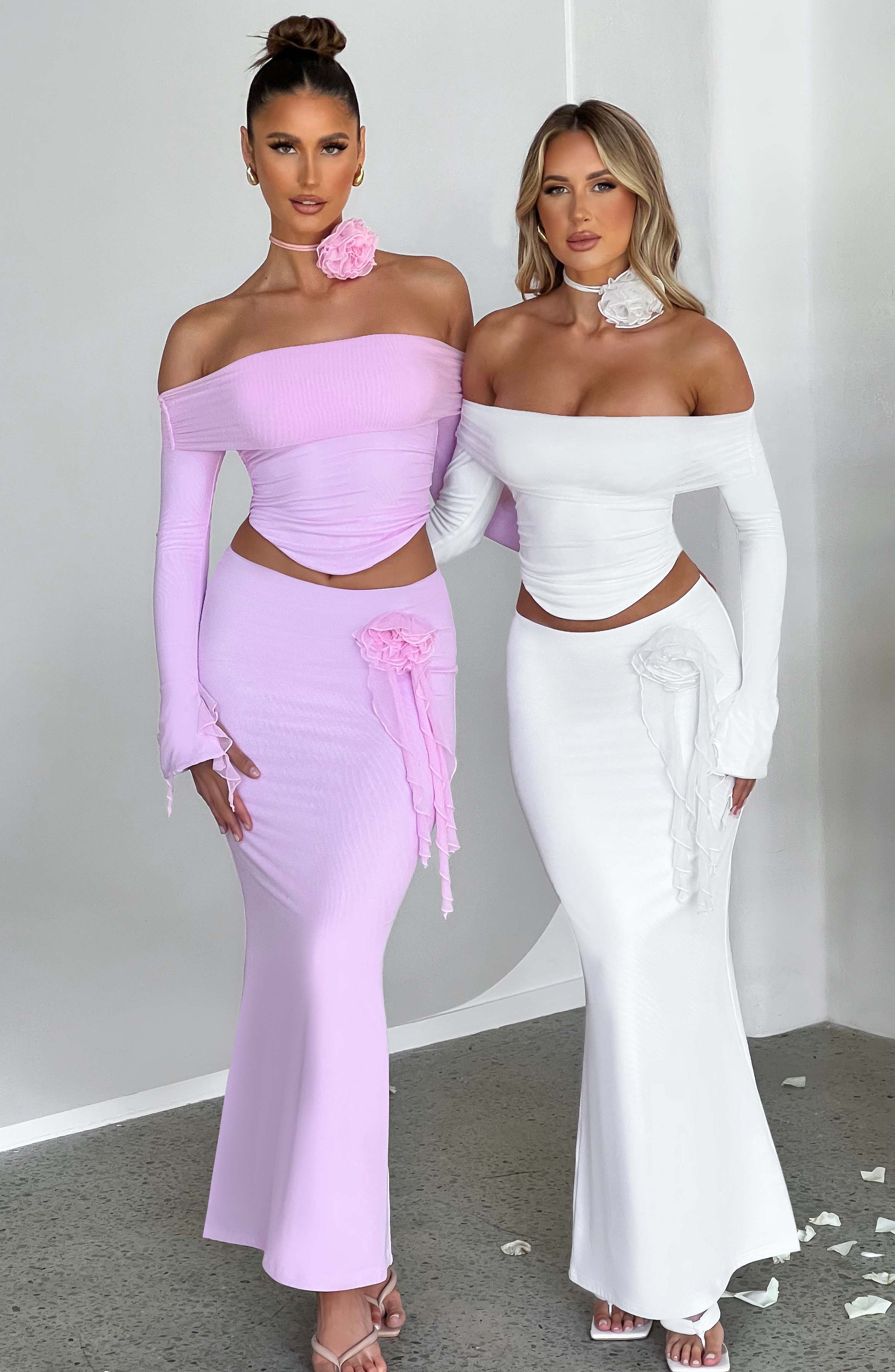 Deema Maxi Skirt - Pink - Napalia