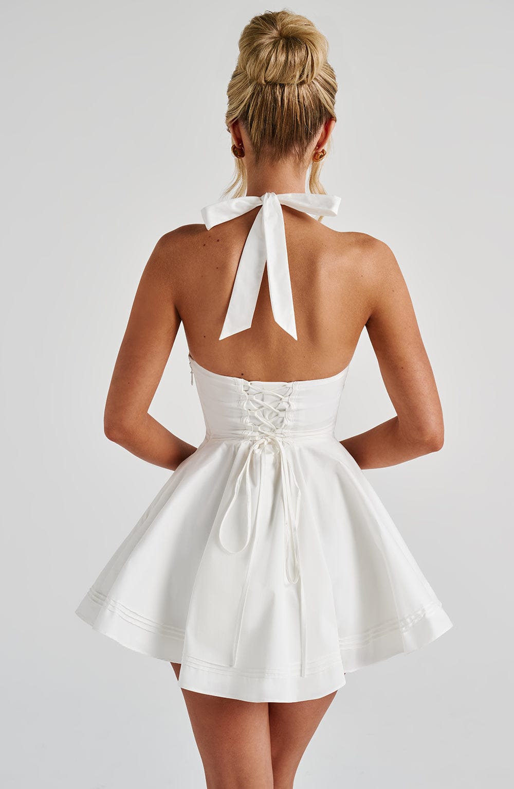 Doris Mini Dress - Ivory - Napalia