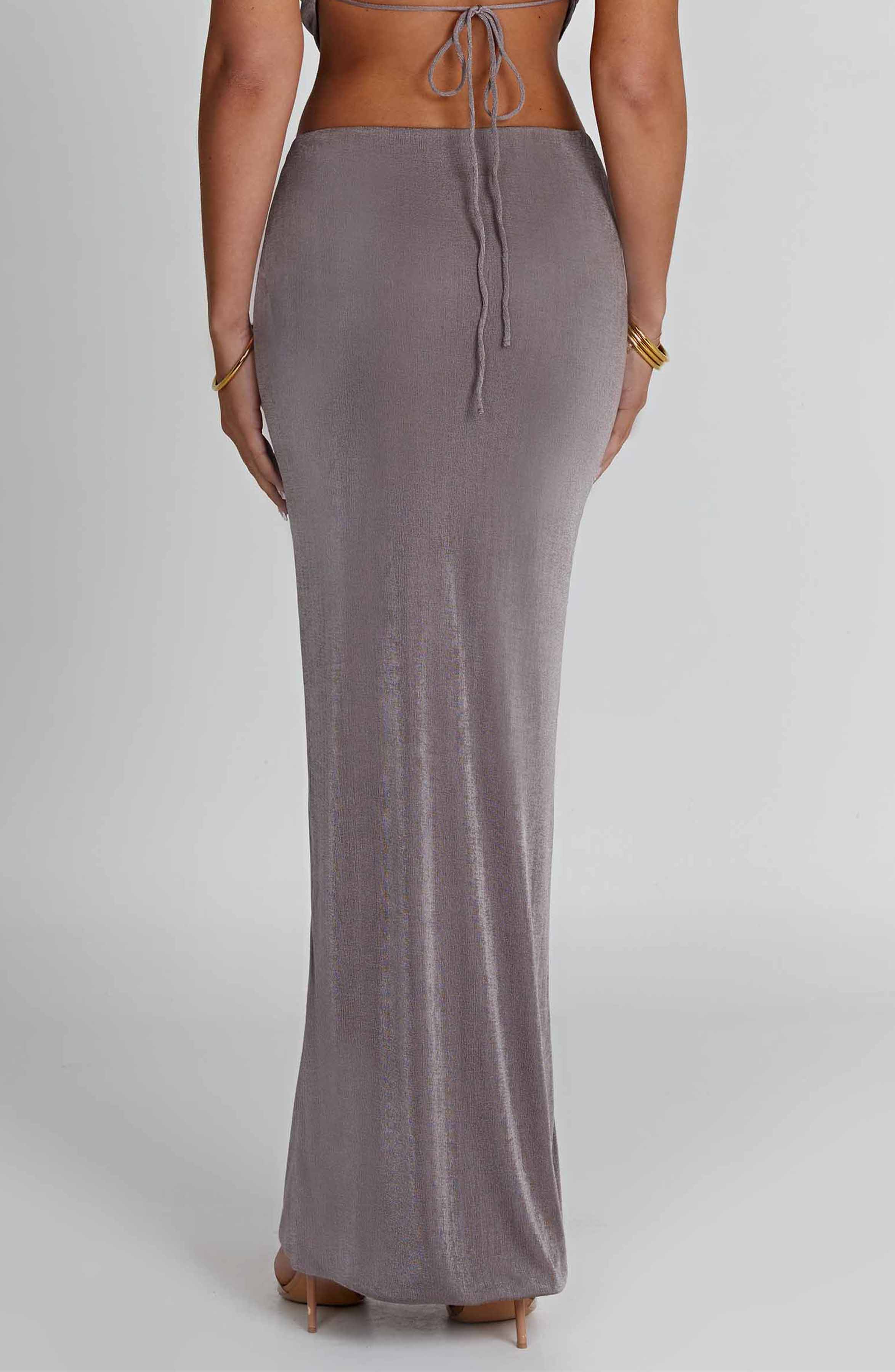 Fifi Maxi Skirt - Charcoal - Napalia