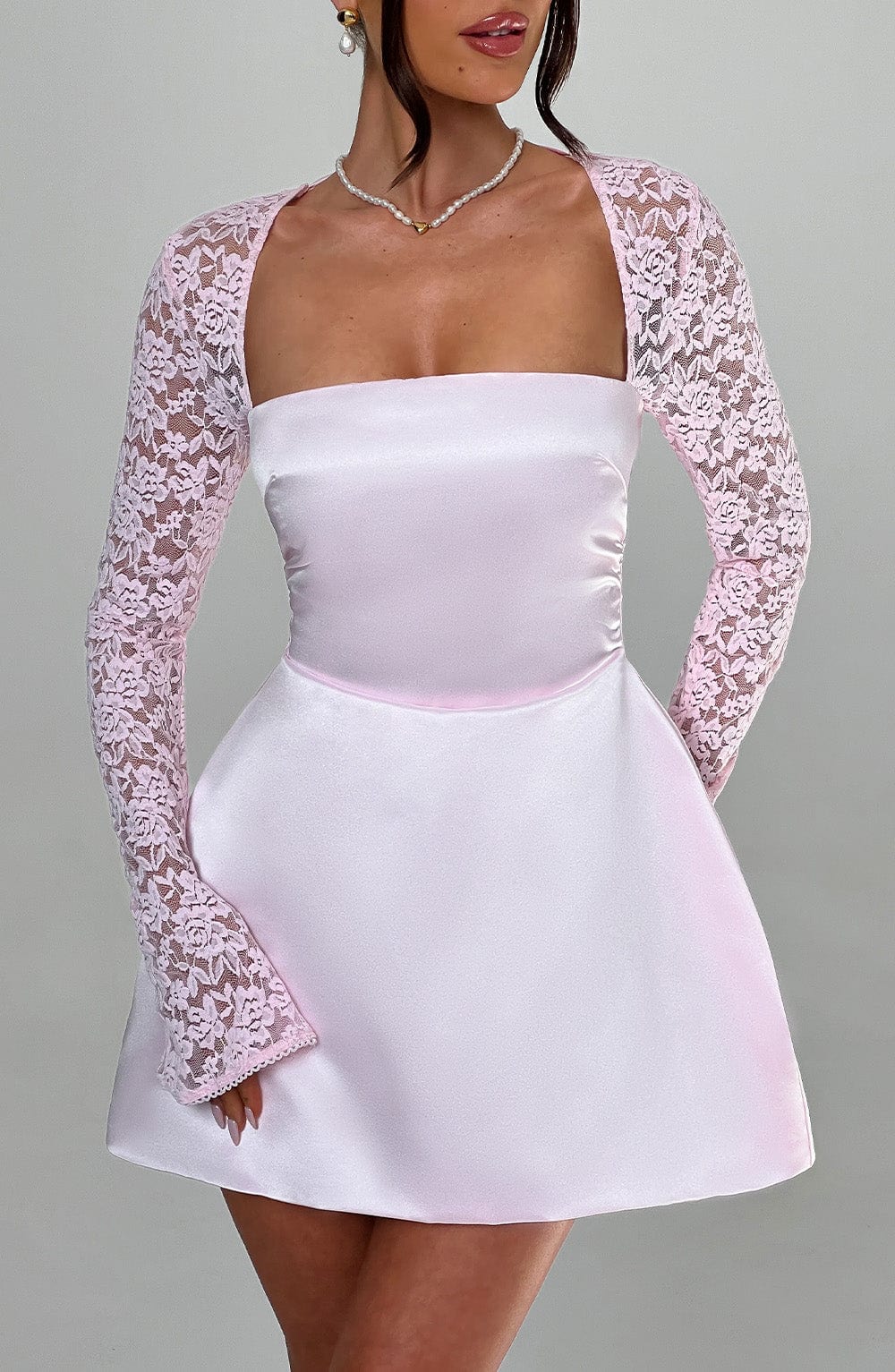 Sadie Mini Dress - Blush - Napalia