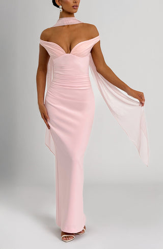 Abigail Maxi Dress - Blush - Napalia