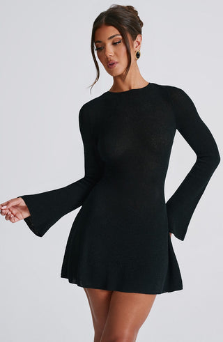 Adalee Mini Dress - Black - Napalia