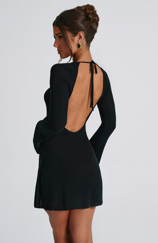 Adalee Mini Dress - Black - Napalia