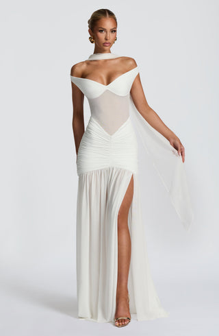 Alaia Maxi Dress - Ivory - Napalia