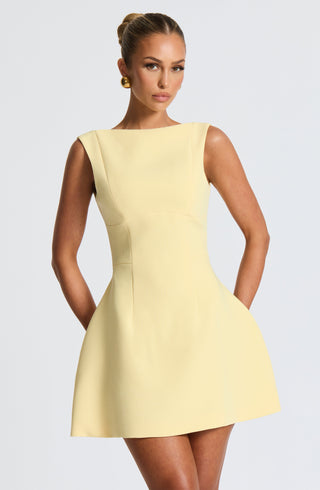Alana Mini Dress - Lemon - Napalia