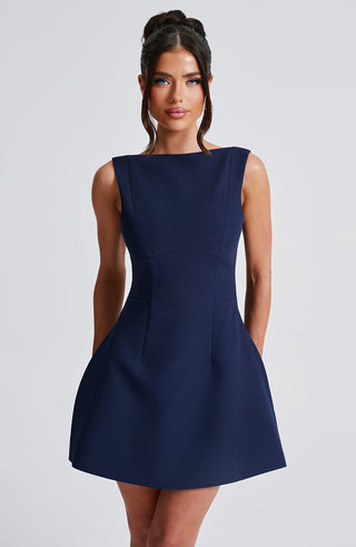 Alana Mini Dress - Navy - Napalia