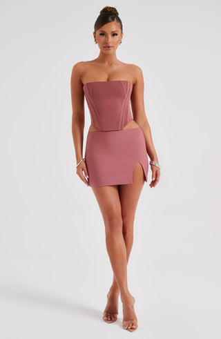 Alina Mini Skirt - Rose Pink - Napalia