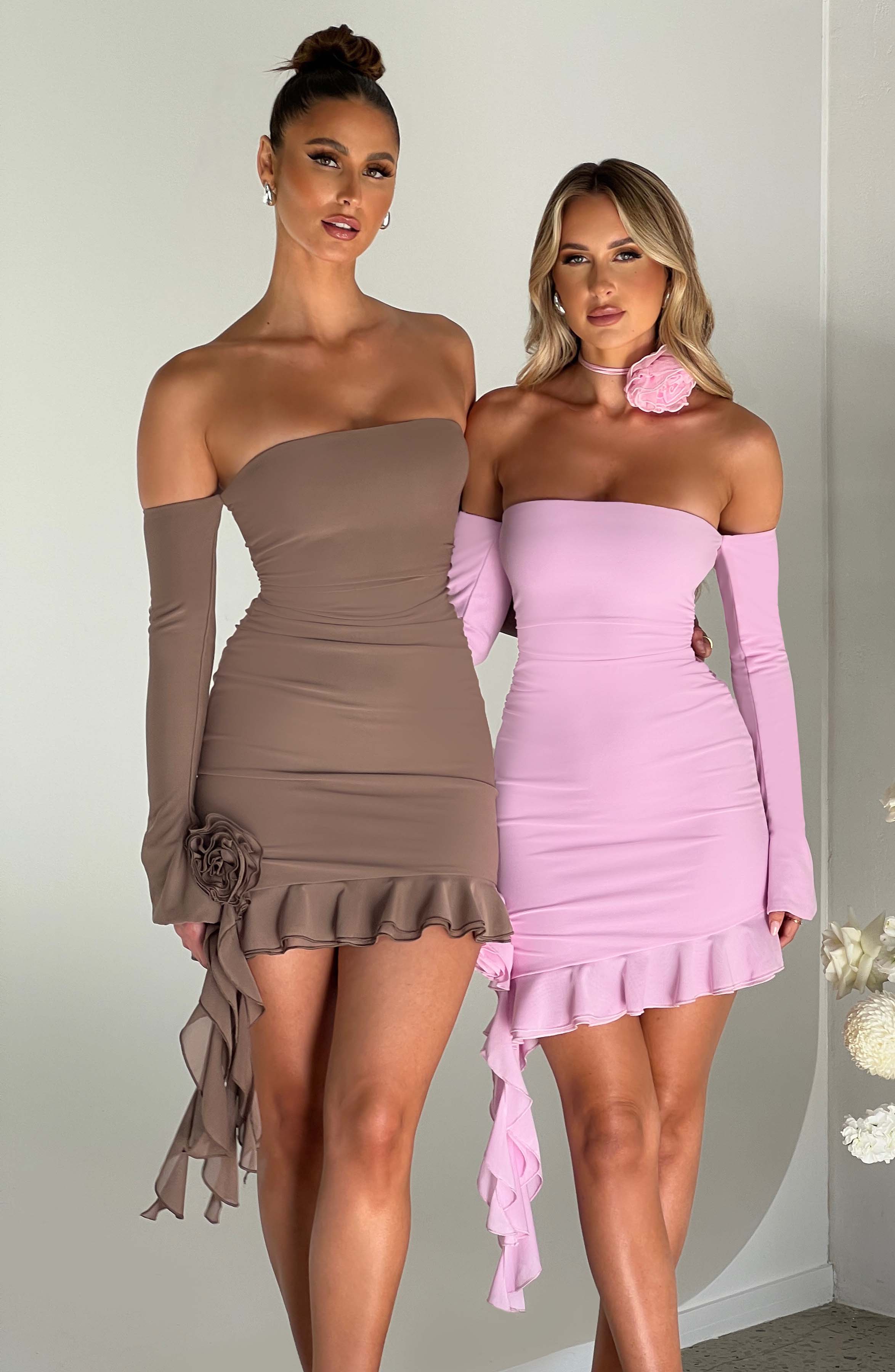 Alix Mini Dress - Pink - Napalia