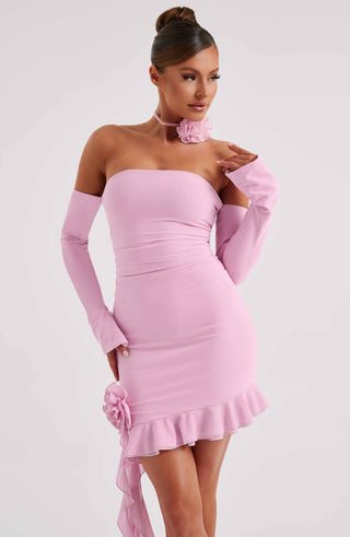 Alix Mini Dress - Pink - Napalia