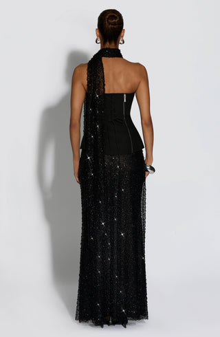 Allaire Maxi Skirt - Black - Napalia