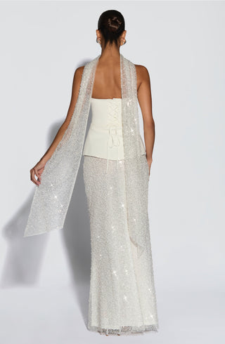 Allaire Maxi Skirt - Ivory - Napalia