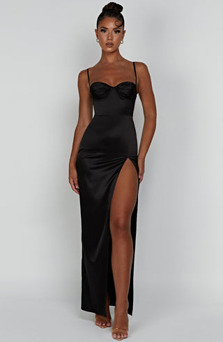 Alora Maxi Dress - Black - Napalia