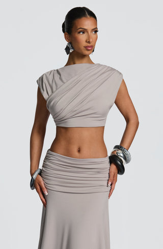 Amara Top - Light Grey - Napalia