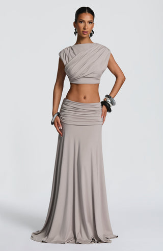 Amara Top - Light Grey - Napalia