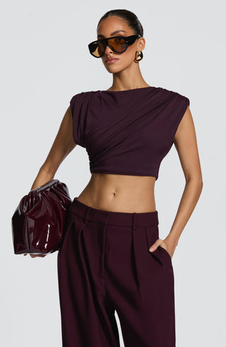 Amara Top - Plum - Napalia