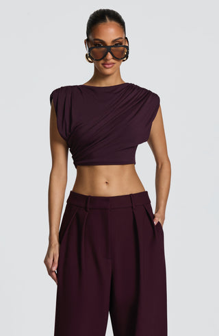 Amara Top - Plum - Napalia