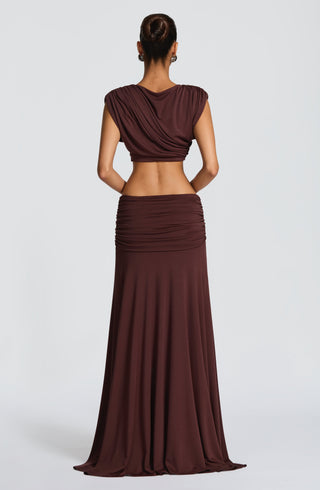 Amara Top - Plum Brown - Napalia