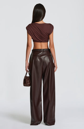 Amara Top - Plum Brown - Napalia