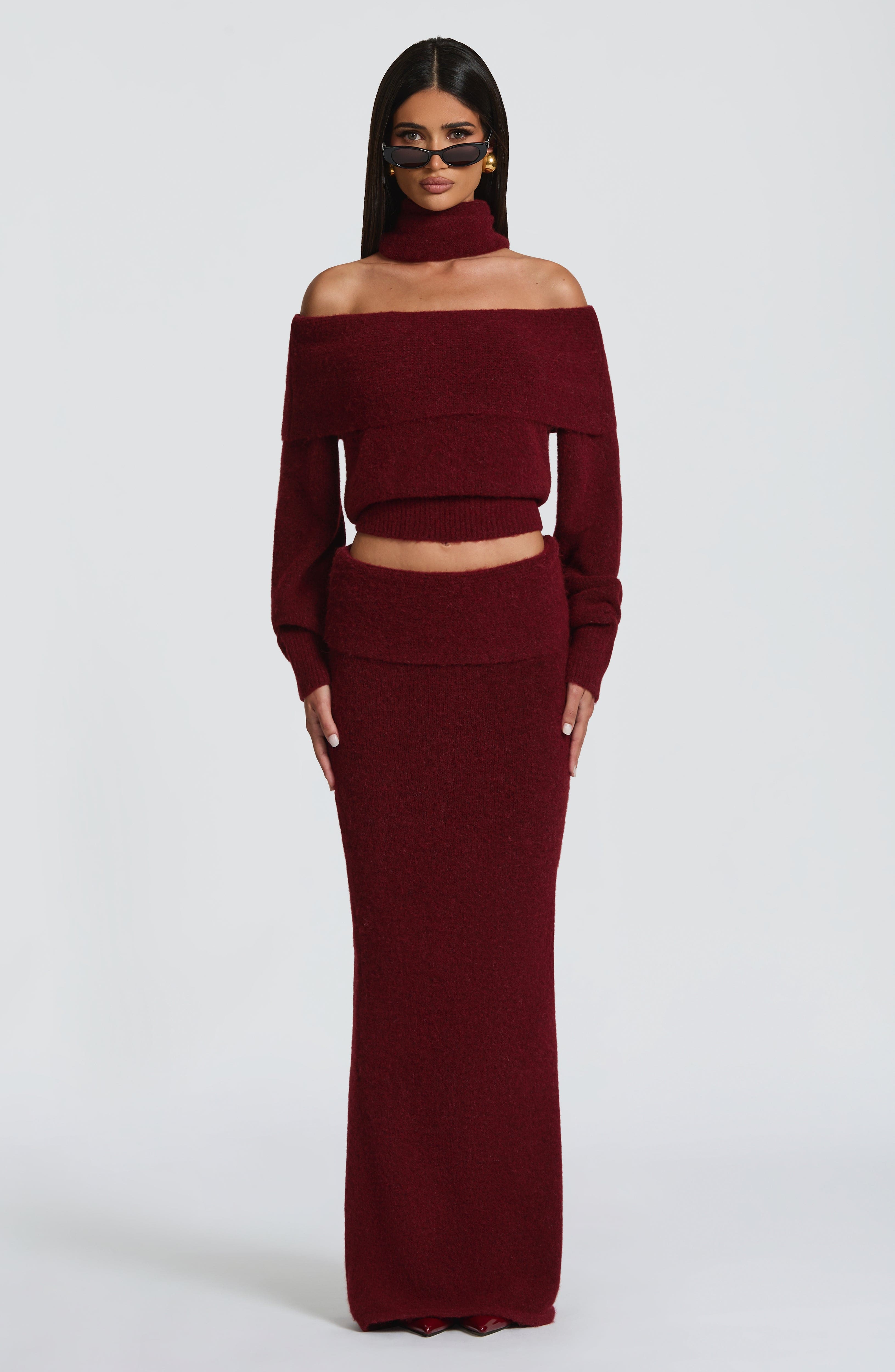 Andie Top - Burgundy - Napalia