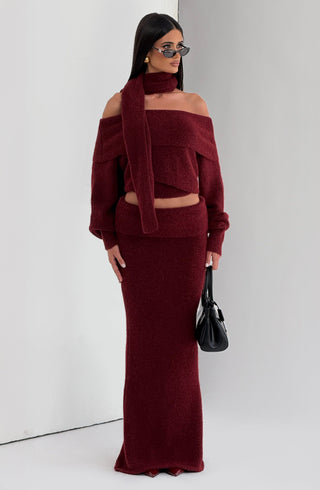 Andie Top - Burgundy - Napalia