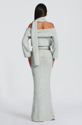 Andie Top - Light Grey Marl - Napalia