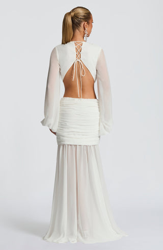 Andrina Maxi Dress - Ivory - Napalia