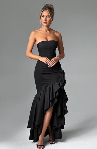 Angelina Maxi Dress - Black - Napalia