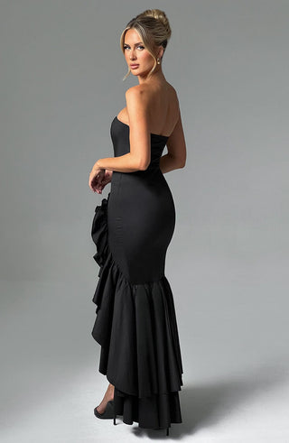 Angelina Maxi Dress - Black - Napalia