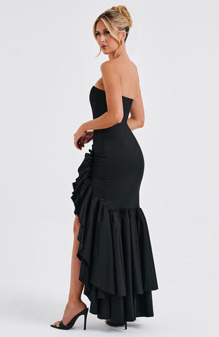 Angelina Maxi Dress - Black - Napalia