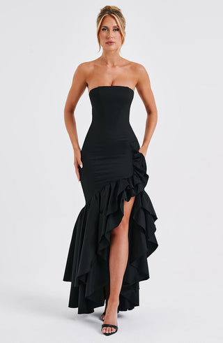 Angelina Maxi Dress - Black - Napalia