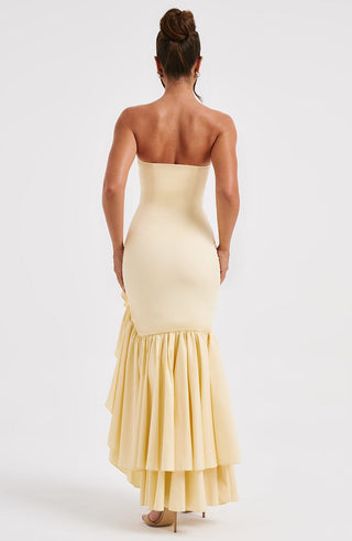 Angelina Maxi Dress - Lemon - Napalia