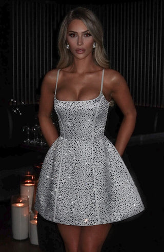 Angelique Mini Dress - Ivory - Napalia