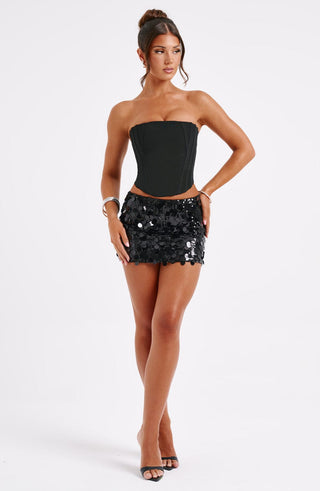 Anissa Mini Skirt - Black - Napalia