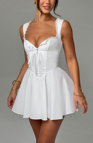 Antonella Mini Dress - Ivory - Napalia