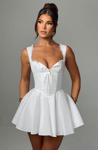 Antonella Mini Dress - Ivory - Napalia