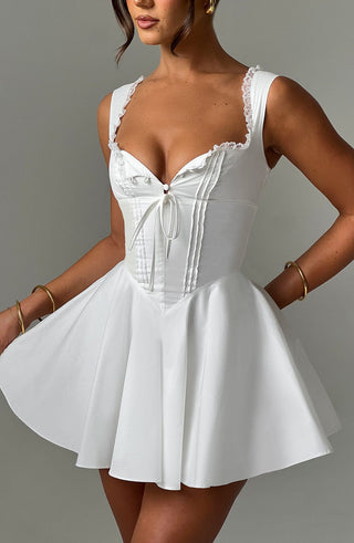 Antonella Mini Dress - Ivory - Napalia