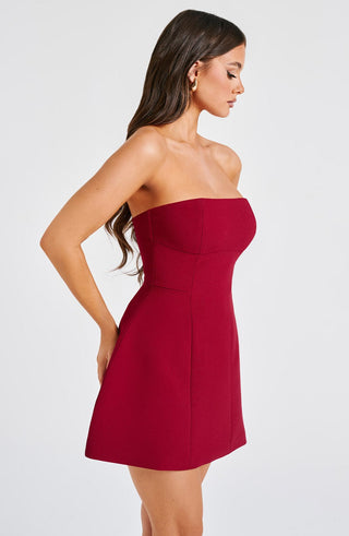 Asha Mini Dress - Wine - Napalia
