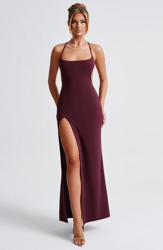 Beatrix Maxi Dress - Cherry Lacquer - Napalia
