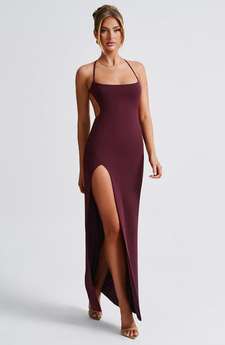 Beatrix Maxi Dress - Cherry Lacquer - Napalia