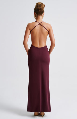 Beatrix Maxi Dress - Cherry Lacquer - Napalia
