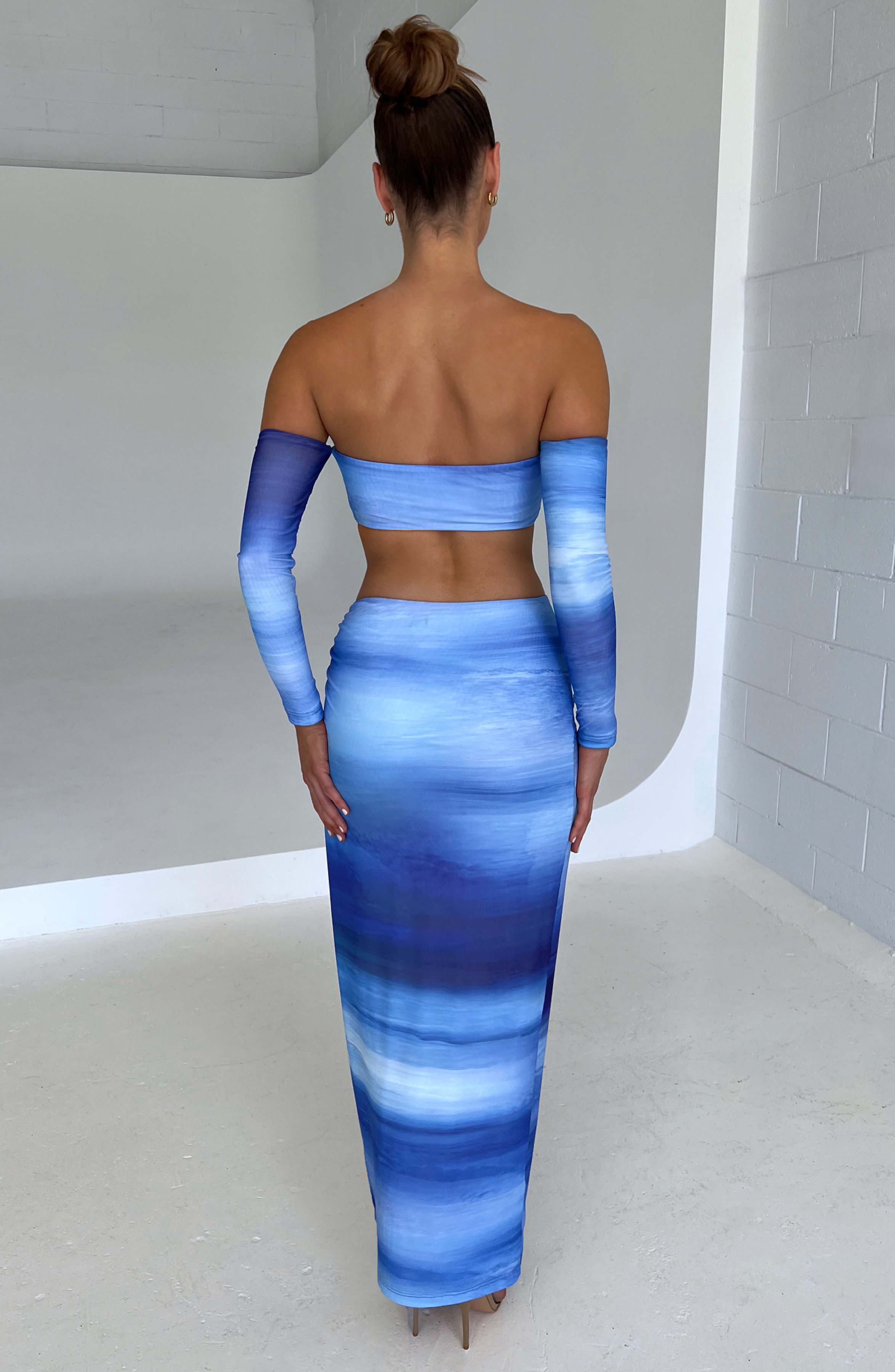 Brynn Top - Blue Haze Print - Napalia