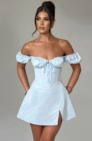 Caitlyn Mini Dress - Blue - Napalia