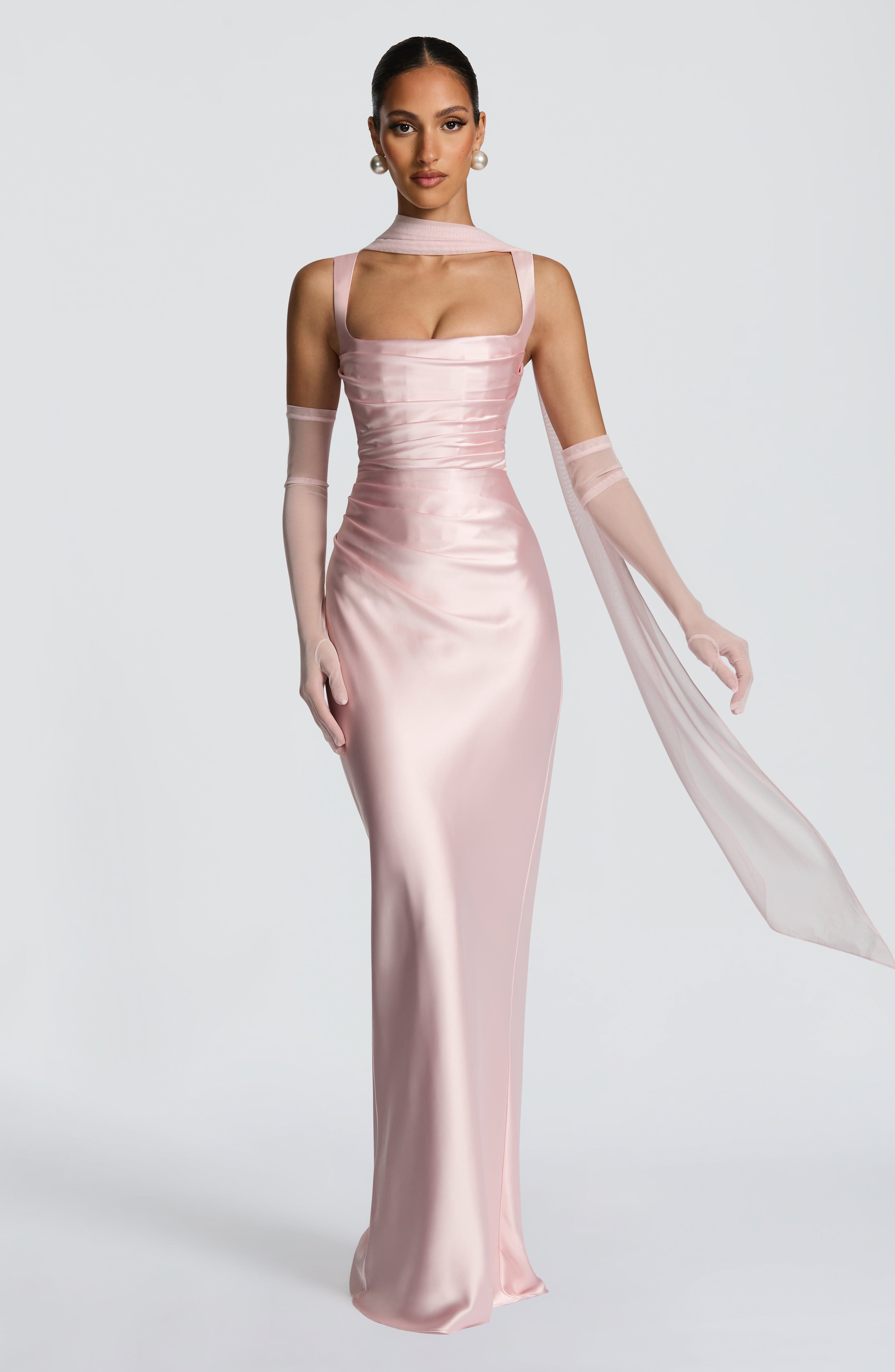 Calanthe Maxi Dress - Blush - Napalia