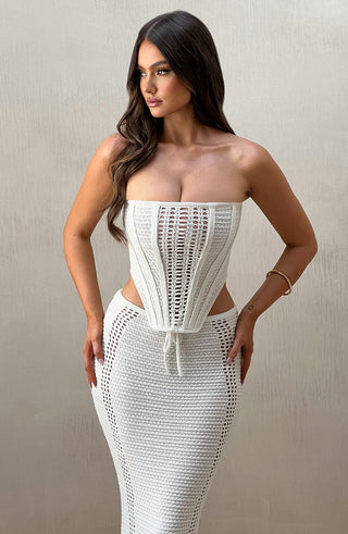 Carly Corset - White - Napalia