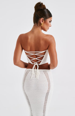 Carly Corset - White - Napalia