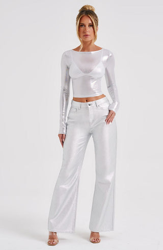 Cassidy Pant - Silver - Napalia